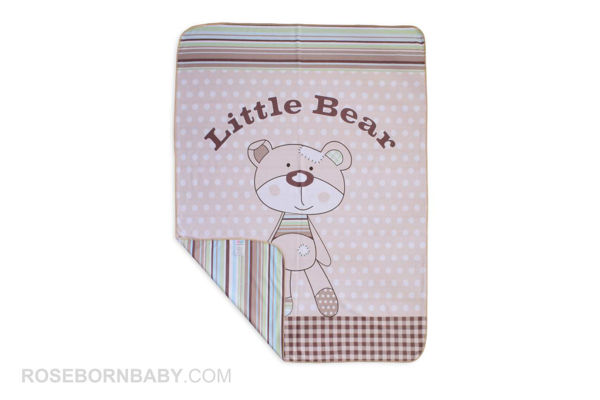 Picture of cotton swaddle blanket little bear