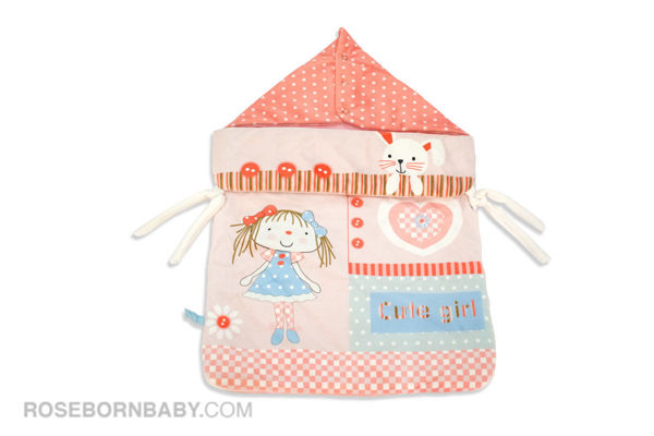 Picture of wrap swaddle zipper blanket cute girl