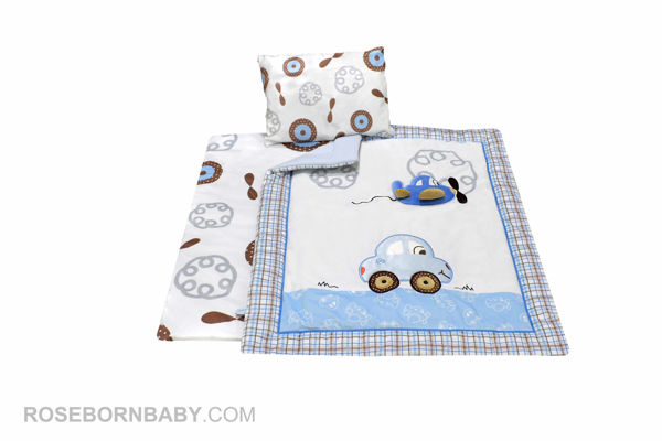 Picture of 3 pieces nursery crib set sweet travel