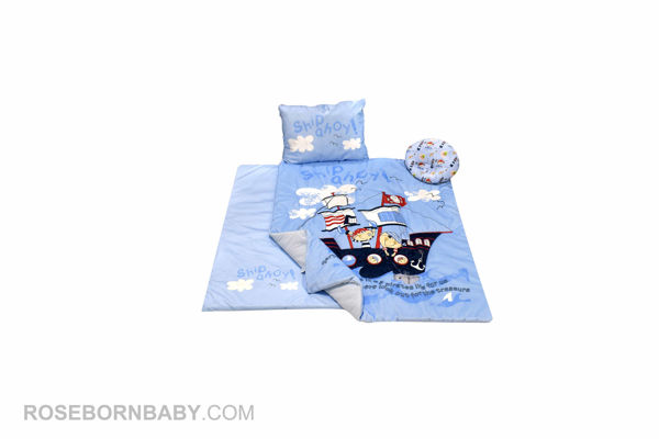 Picture of 4 pieces nursery crib set pirate ship