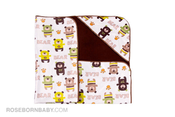 Picture of Hooded swaddle blanket dwarf Bear