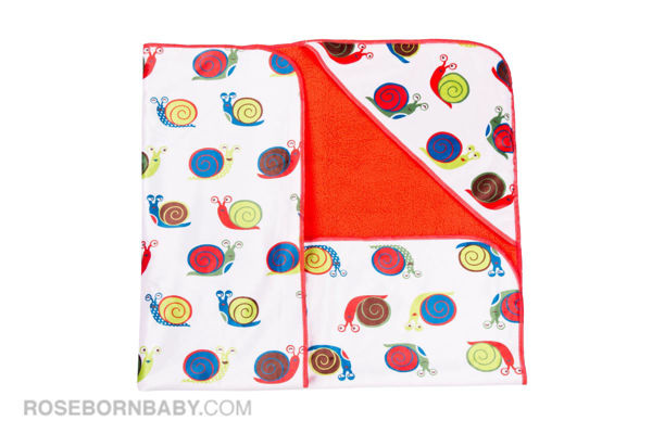 Picture of Hooded swaddle blanket colored snail