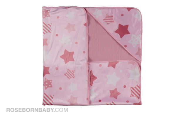 Picture of Hooded swaddle blanket all star print