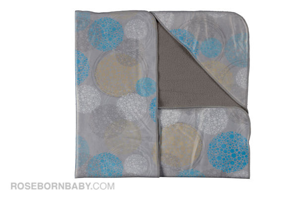 Picture of Hooded swaddle blanket boy bubble circle