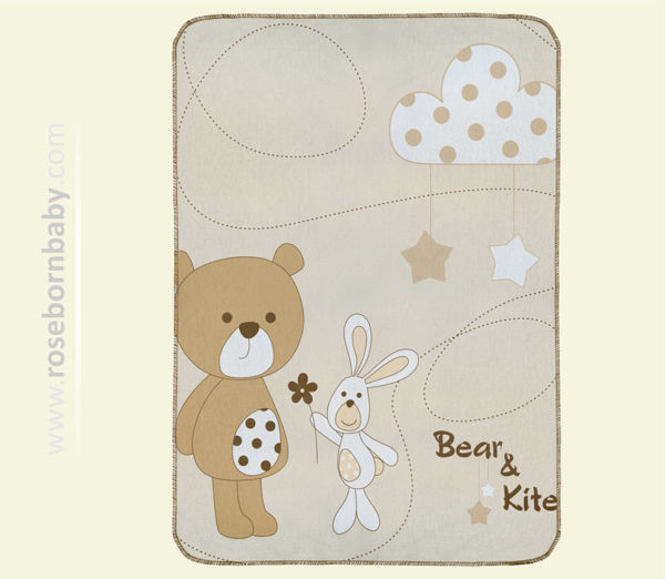 تصویر از پتو دورپیچ نخی BEAR & KITE