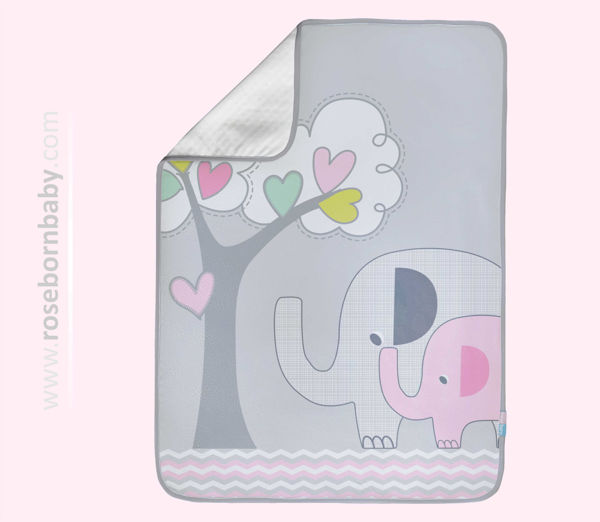 Picture of infant changing mat family love girl