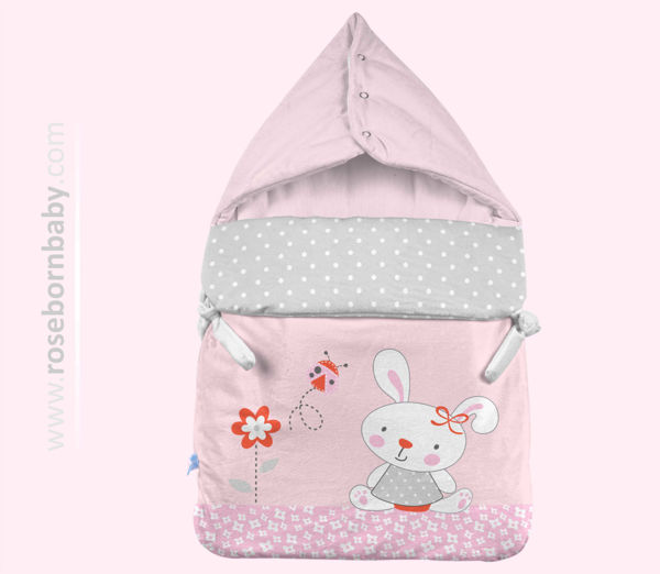 Picture of wrap swaddle zipper blanket little bunny